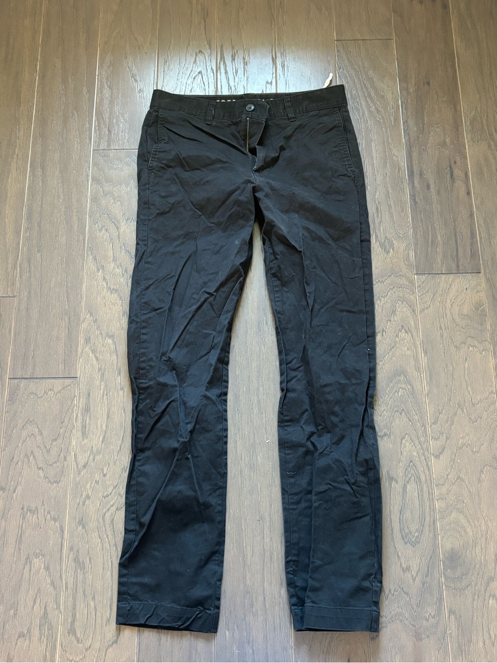 Men's Black Chinos - Classic Straight Fit
